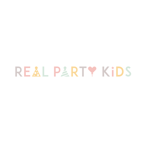 Kid design with the title 'Real Party Kids'