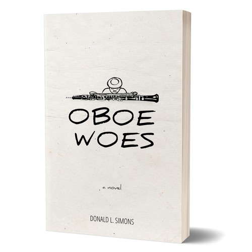 Minimal book cover with the title 'Oboe Woes'