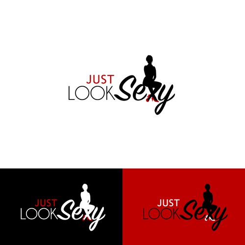 Lingerie logo with the title 'Bold logo for Just look Sexy'