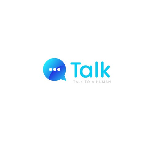 Talking design with the title 'Talk to a Human Logo'