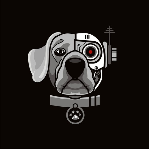 Dog t-shirt with the title 'Terminator Dog'