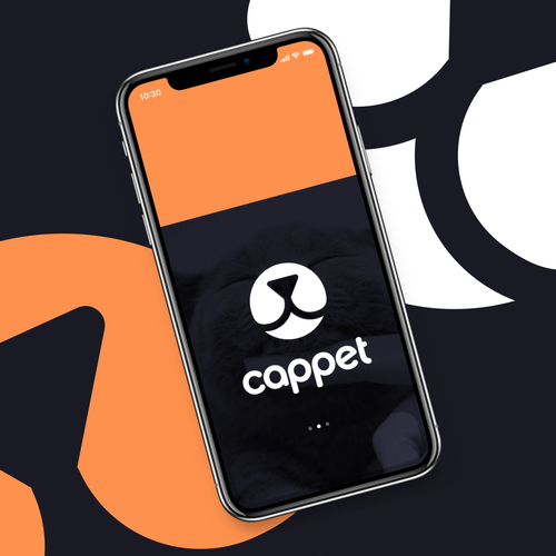 Pet food logo with the title 'Capet Pet Food'