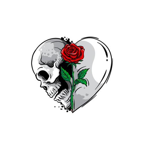 Digital art logo with the title 'Hate vs. Love'