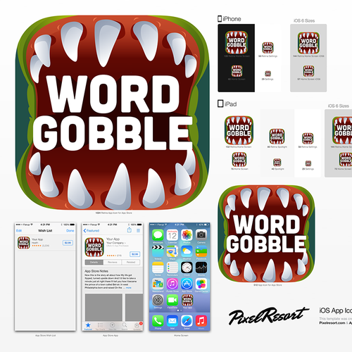 IPhone design with the title 'Simple flat icon needed for a mobile game!'