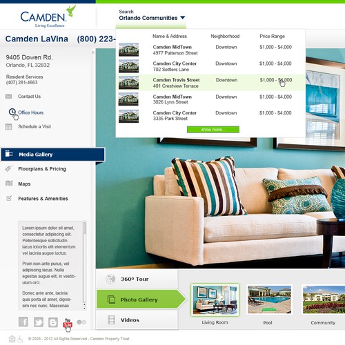 Real estate website with the title 'HD Real Estate Site Needed to Display High-Res Photos, 360 Tours, & Video'
