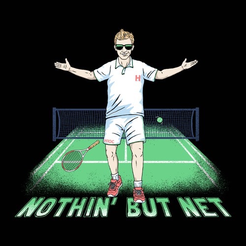Retail t-shirt with the title 'Nothin' But Net'