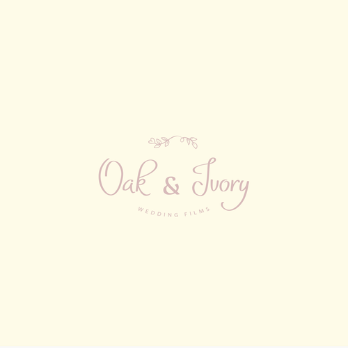 Wedding planner logo with the title 'Oak and Ivory logo design'