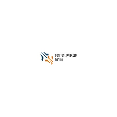 Signal design with the title 'Logo for Community Radio Forum'