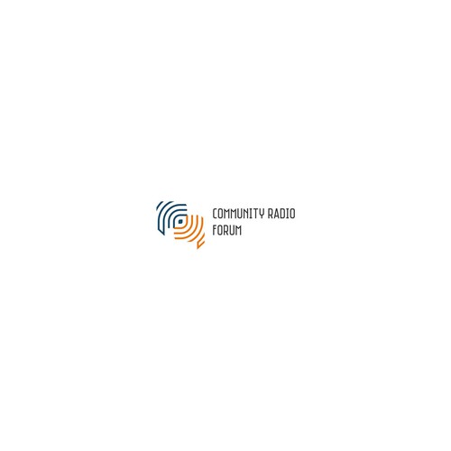 Community logo with the title 'Logo for Community Radio Forum'
