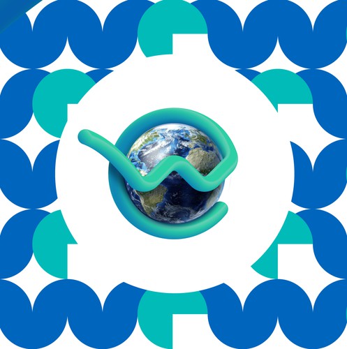 Earth logo with the title 'Logo design for clean energy consultant company'