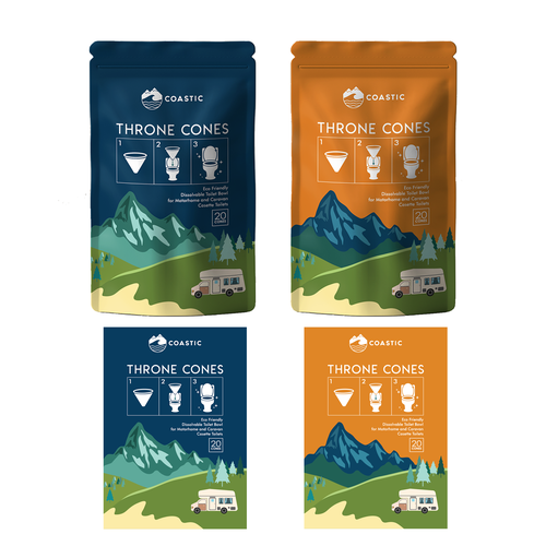 Outdoor packaging with the title 'Pouch packaging design'