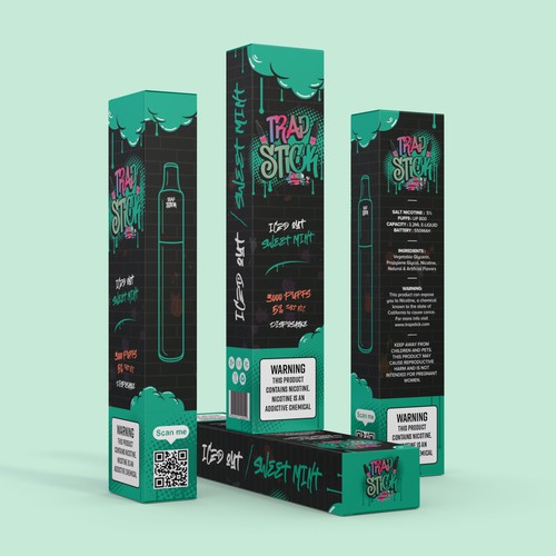 Sweets packaging with the title 'Trad Stick'