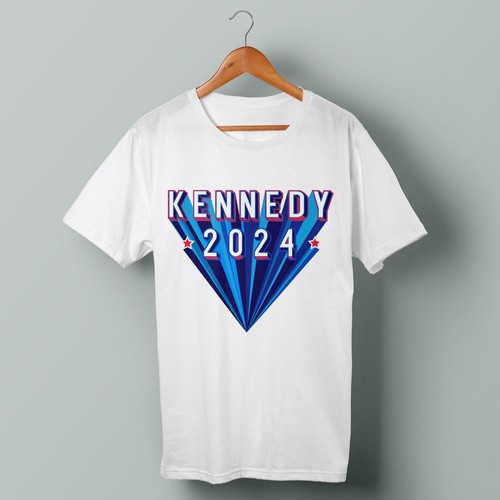 Political campaign design with the title 'T-shirt Design for Kennedy Presidential Campaign '