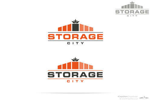 Self storage logo with the title 'Storage City'