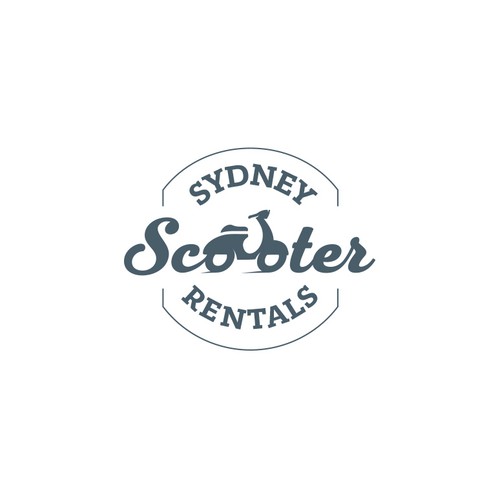 Scooter logo with the title 'Sydney Scooter Rentals'