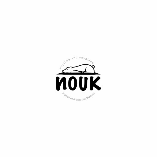 Mattress logo with the title 'Nouk logo'