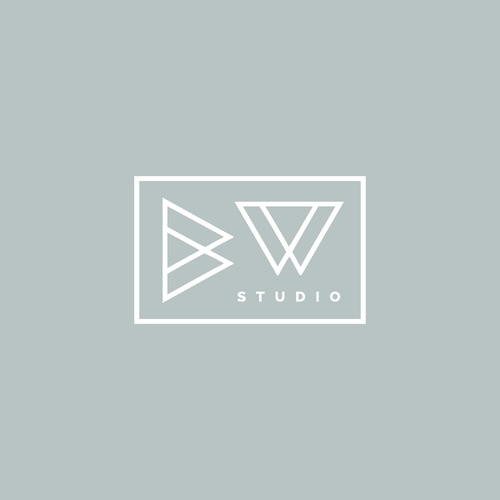 Interior decoration logo with the title 'Britt White Studio'