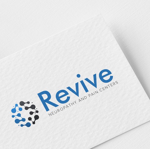 Pain design with the title 'Revive neuropathy & pain Centers Logo Design'