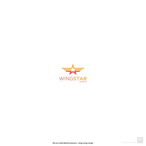 Delivery logo with the title 'WING STAR'