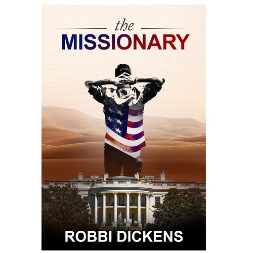 Desert design with the title 'counterterrorism thriller'