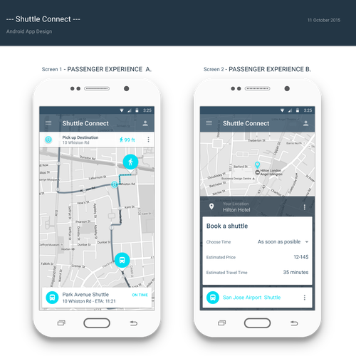 London design with the title 'Android App Design'