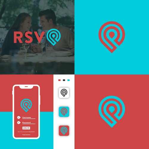 Relationship logo with the title 'The New Top Dating App design'