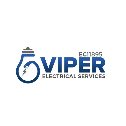 Home improvement logo with the title 'Logo for electrical contractor services- Viper Electrical Services'
