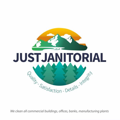 Scenery logo with the title 'Logo for Cleaning Business'