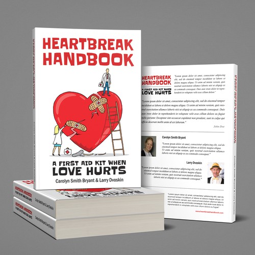 Comic book cover with the title 'Heartbreak Handbook'