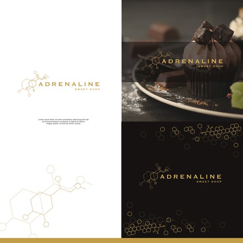 Chocolate brand with the title 'ADRENALIN sweet shop'