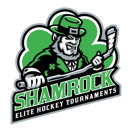 Hockey design with the title 'SHAMROCK HOCKEY'