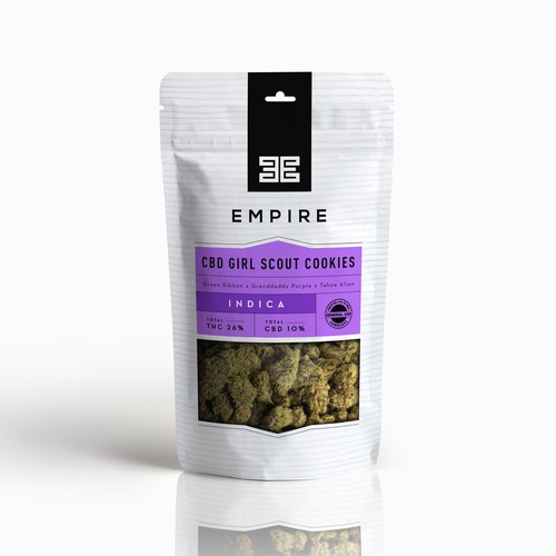 Cannabis packaging with the title 'Bag for a modern cannabis farm'