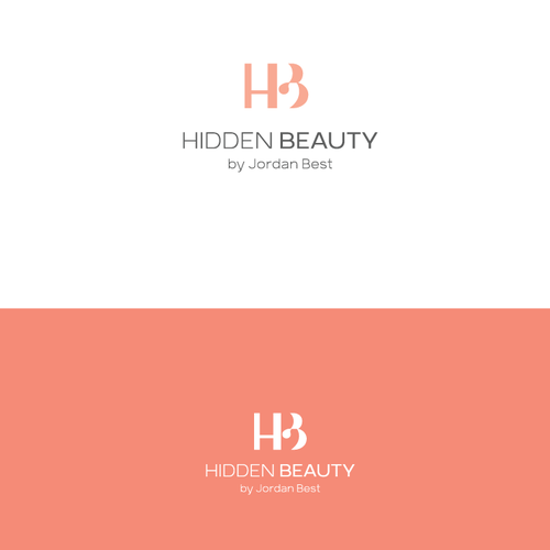 Beauty salon design with the title 'HB'
