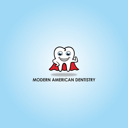 Smile brand with the title 'Modern American Dentistry Logo'