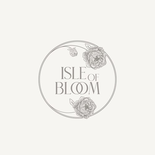 Peony design with the title 'logo concept for fashion brand'