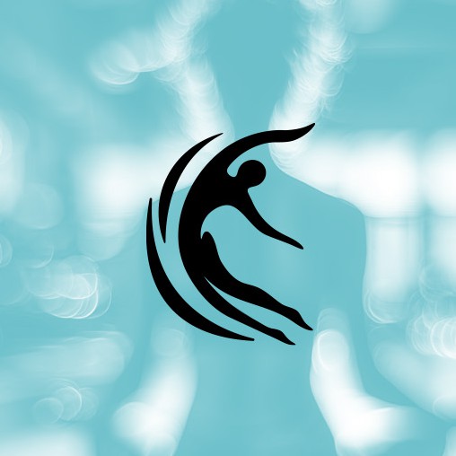 Pilates logo with the title 'Human Figure logo'