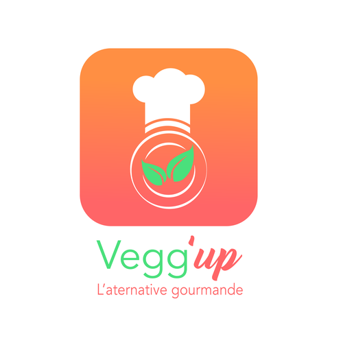 Street food logo with the title 'Conceptual logo'