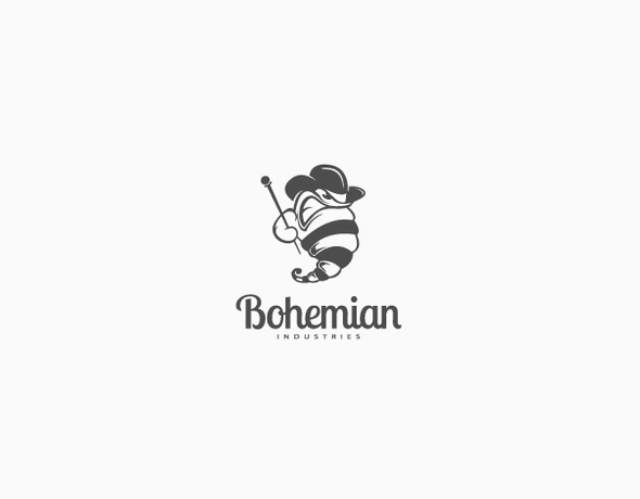 Worm design with the title 'Bohemian Industries'