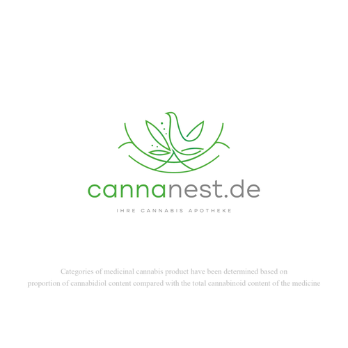 Nest logo with the title 'Cannabis Logo'