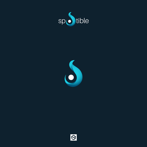Blue brand with the title 'Bold logo for spotible'