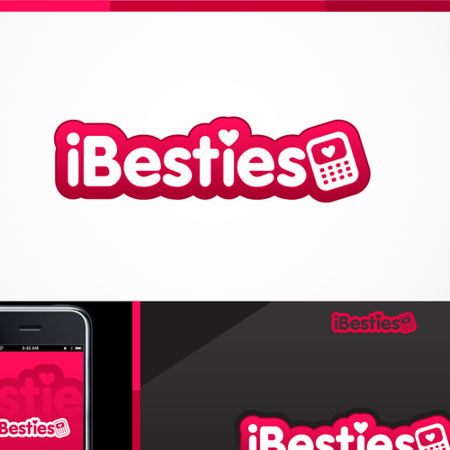 Girly design with the title 'Help iBesties with a new logo'