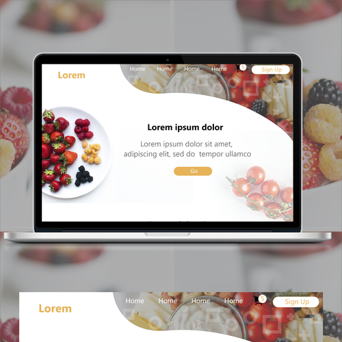 Beautiful website with the title 'fruits'