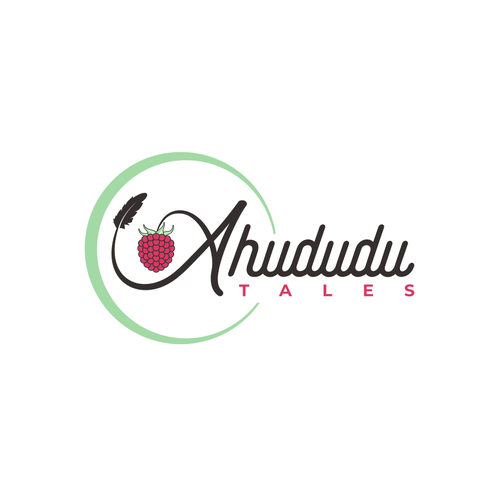 Raspberry design with the title 'Ahududu Tales'