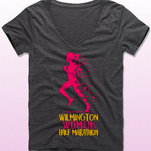 Marathon logo with the title 'Wilmington Women's Half Marathon'