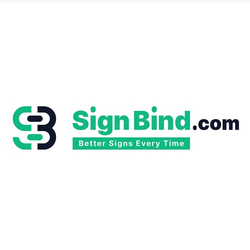 Sign logo with the title 'SignBind.com Brand Identity'