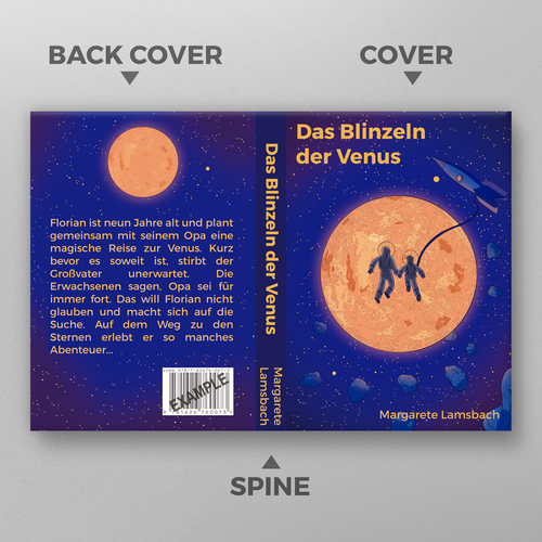 Boy book cover with the title 'Das Blinzeln der Venus'