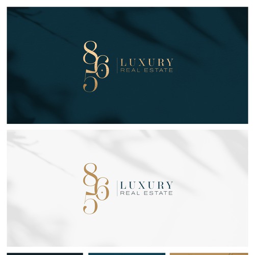 Sophisticated logo with the title '865 Luxury Real Estate Logo'