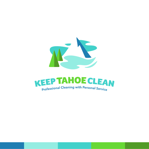 Cleaning and maintenance logo with the title 'Logo for cleaning company.'