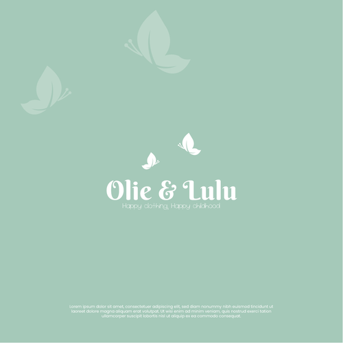 Twin logo with the title 'Children apparel'