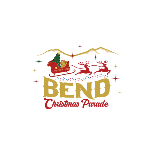 Christmas logo with the title 'Logo For Christmas Parade Group'